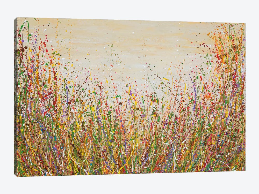Golden Meadow by Olga Tkachyk 1-piece Canvas Art Print