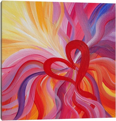 Love Of My Heart II Canvas Art Print - Olga Tkachyk