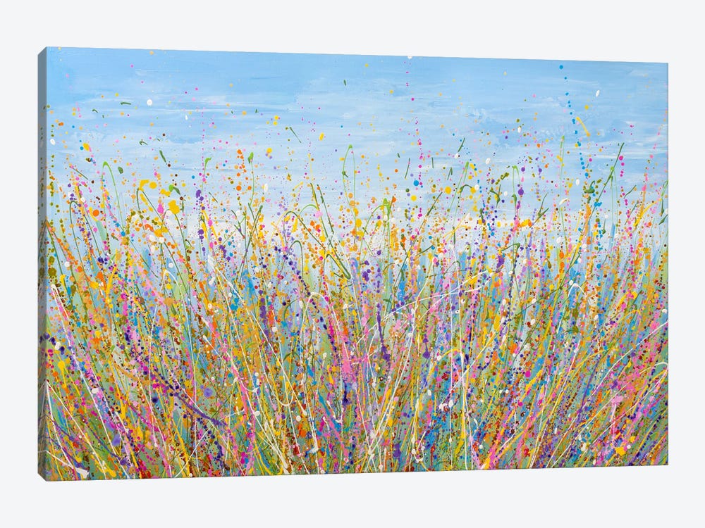 Blue Meadow by Olga Tkachyk 1-piece Canvas Wall Art