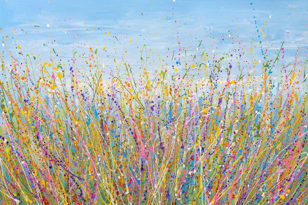 Olga Tkachyk: Blue Meadow by Olga Tkachyk