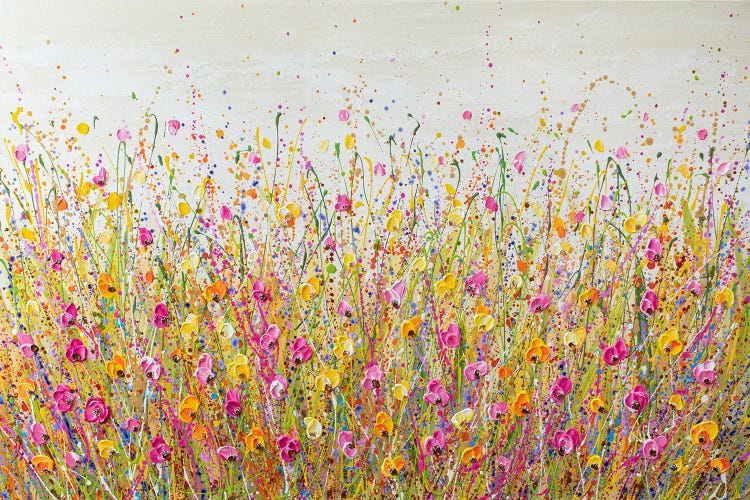 Bright Yellow Meadow by Olga Tkachyk wall art