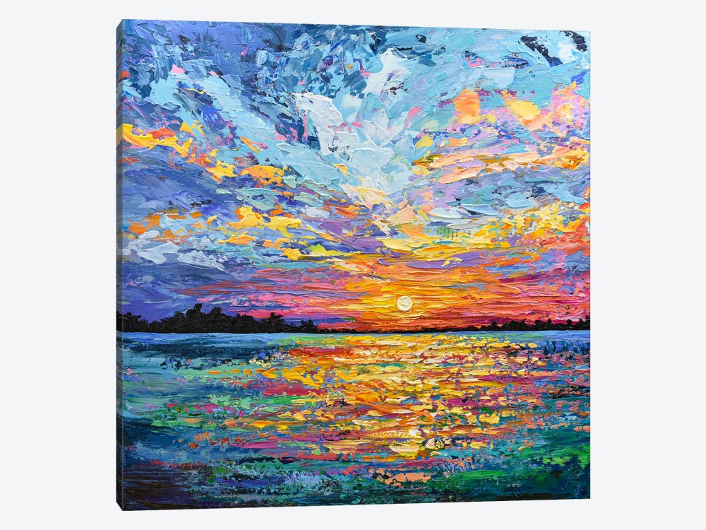 Bright Magical Sunset by Olga Tkachyk 1-piece Canvas Print