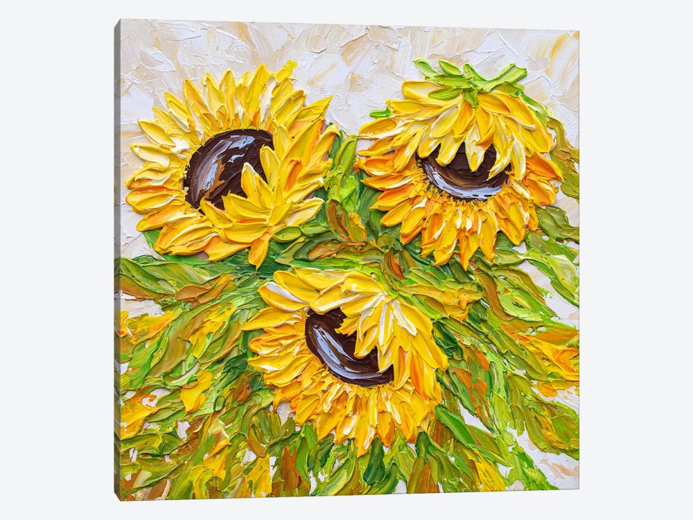 Fall Sunflowers by Olga Tkachyk 1-piece Canvas Print