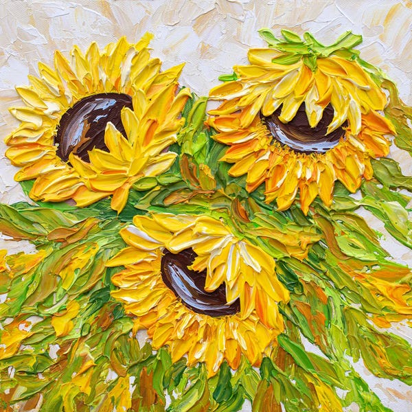 Fine Art Print: Fall Sunflowers by Olga Tkachyk
