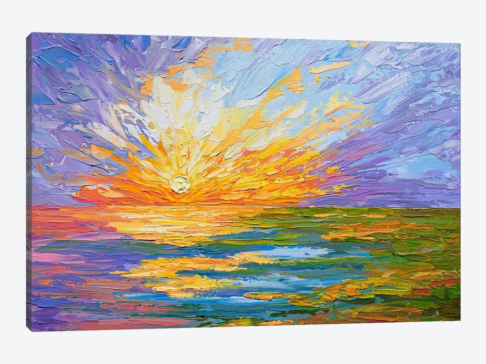 Lake Sunset by Olga Tkachyk 1-piece Canvas Artwork