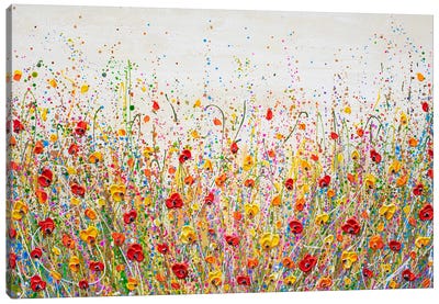 Flourish Of Summer Canvas Art Print - Olga Tkachyk