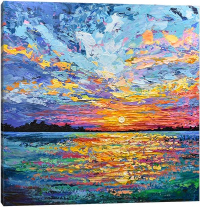 Magical Sunset Canvas Art Print - Olga Tkachyk