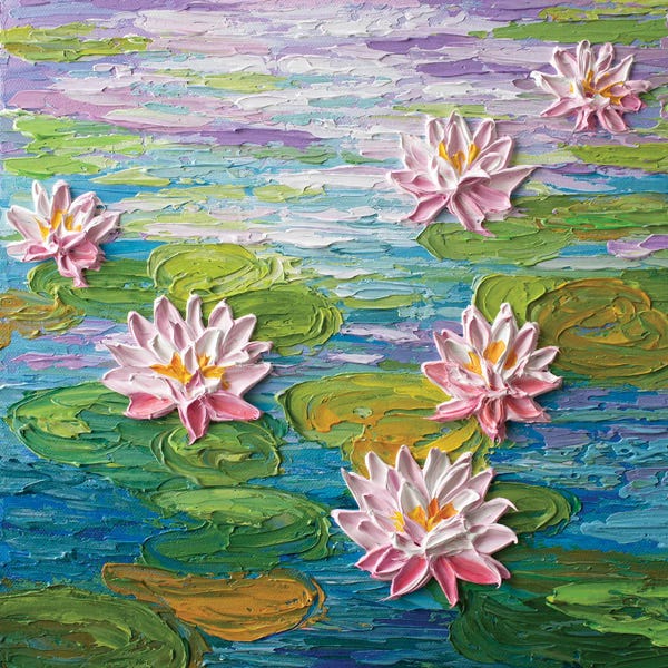 Water Lilies: Morning Water Lilies by Olga Tkachyk