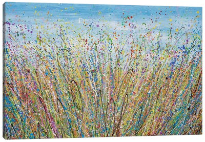 Wildflower Splash Canvas Art Print - Olga Tkachyk