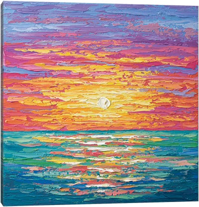 Ocean Sunset II Canvas Art Print - Olga Tkachyk