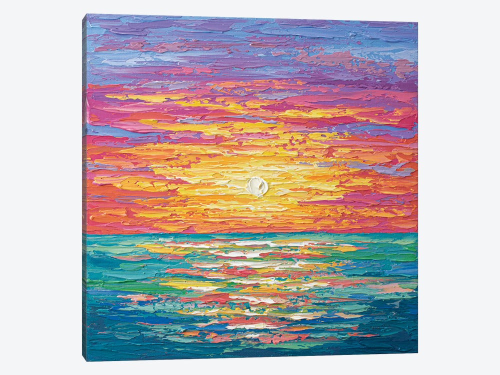 Ocean Sunset II by Olga Tkachyk 1-piece Canvas Artwork