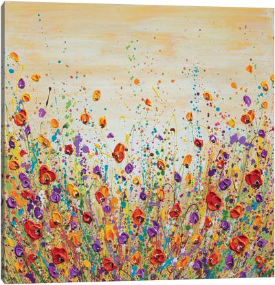Sunset Meadow II Canvas Art Print - Olga Tkachyk