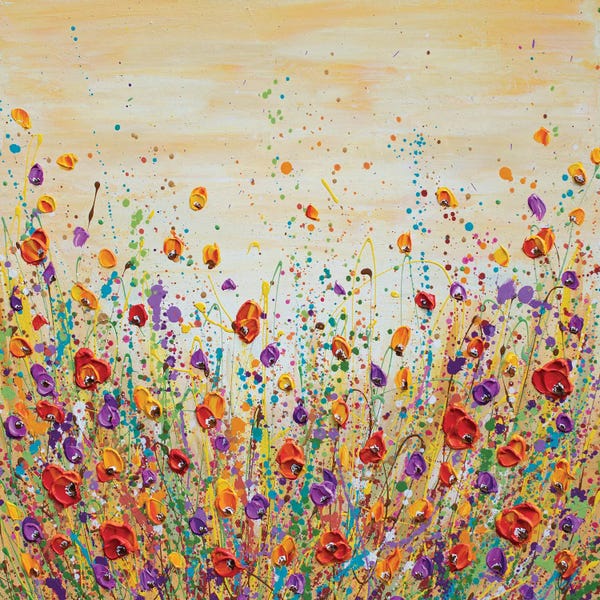 Olga Tkachyk: Sunset Meadow II by Olga Tkachyk