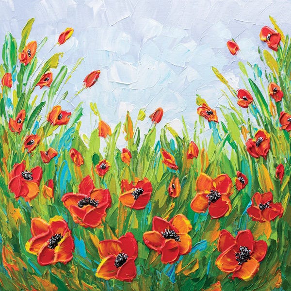Olga Tkachyk: Poppy Field II by Olga Tkachyk