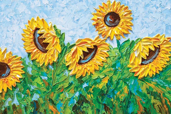 Sunflowers: Sunflowers In August by Olga Tkachyk