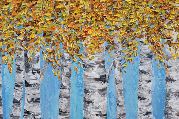 Birch Trees: Golden Birches by Olga Tkachyk