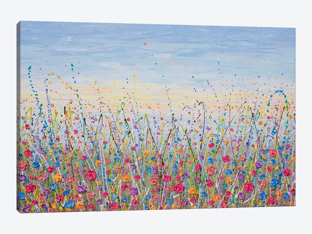 Vibrant Meadow by Olga Tkachyk 1-piece Canvas Art Print