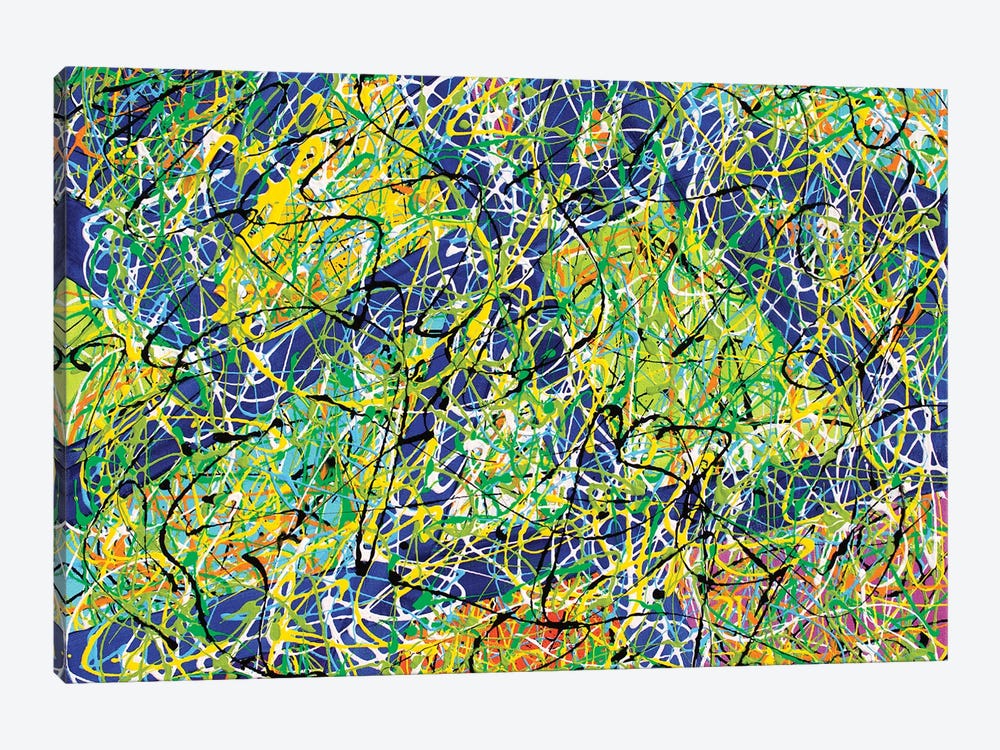 Colorful Pathways by Olga Tkachyk 1-piece Canvas Art Print