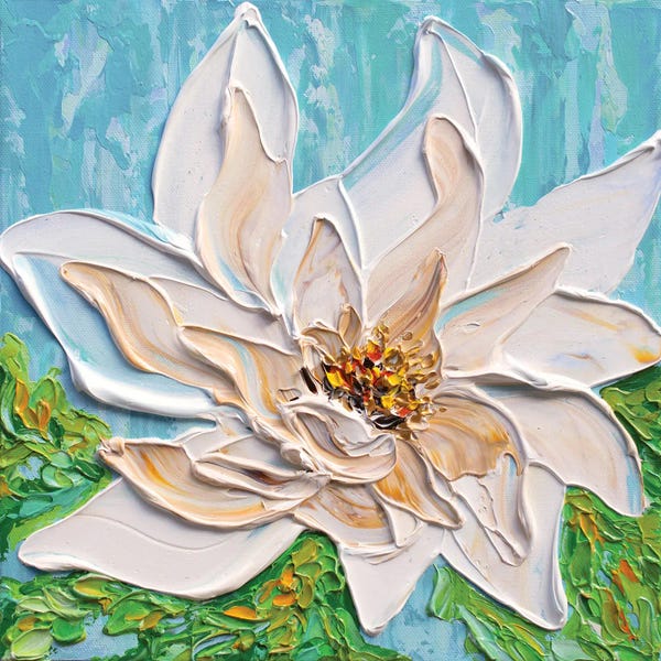 Magnolias: White Magnolia by Olga Tkachyk