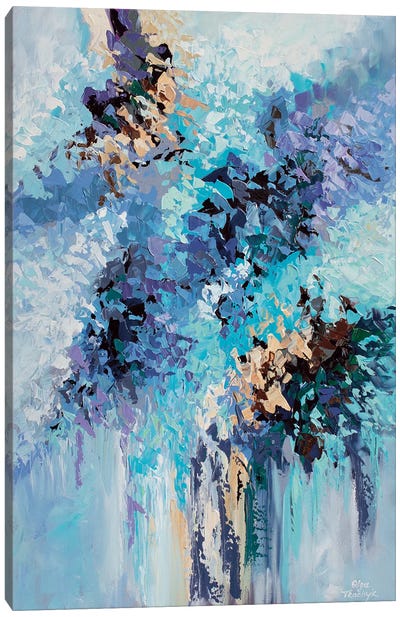 Blue Blossom Canvas Art Print - Olga Tkachyk