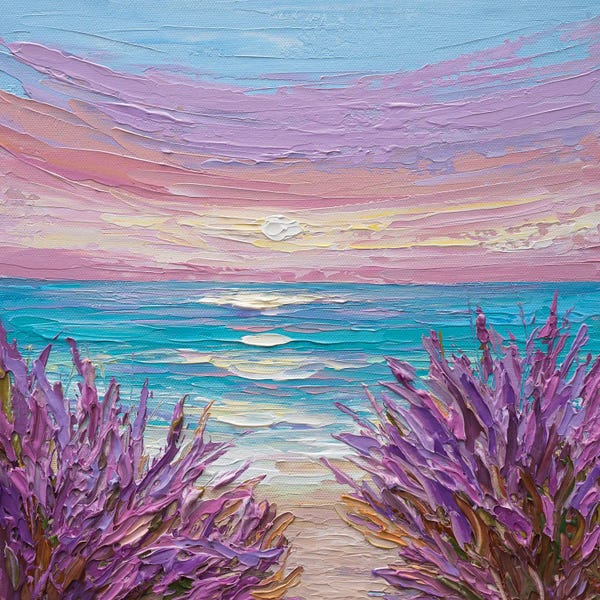 Sunset Over Lavender