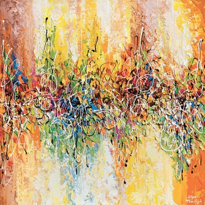 Fall Music by Olga Tkachyk framed canvas print