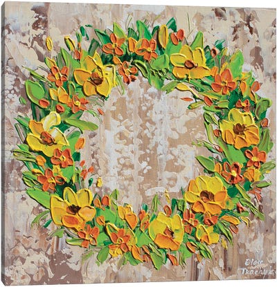 Fall Wreath Canvas Art Print - Olga Tkachyk