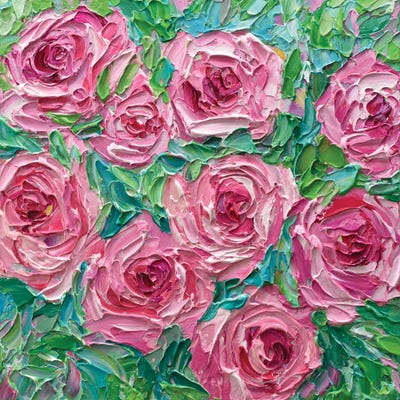 Roses by Olga Tkachyk framed canvas print