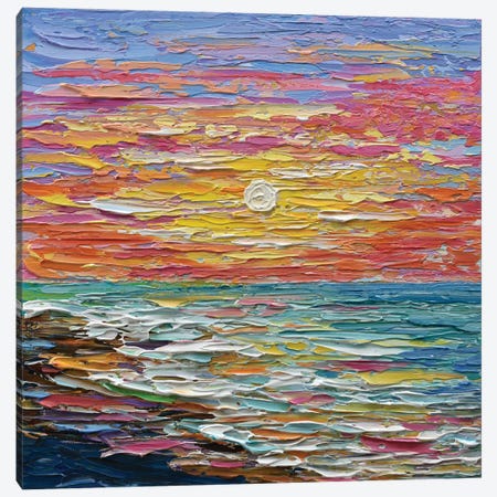Early Sunset Canvas Print #OTK45} by Olga Tkachyk Canvas Artwork