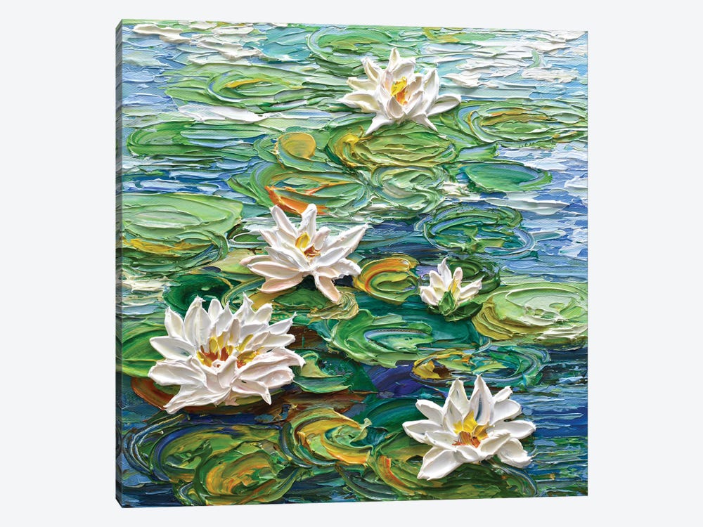 Waterlilies Pond III by Olga Tkachyk 1-piece Art Print