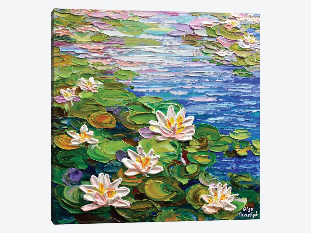 Waterlilies Pond II by Olga Tkachyk 1-piece Canvas Art Print