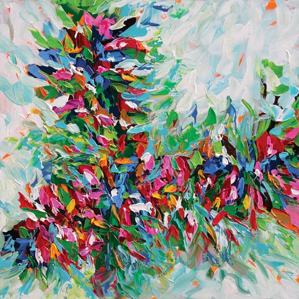Olga Tkachyk: Burst Of Flowers by Olga Tkachyk