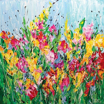 Sun Kissed Flowers by Olga Tkachyk canvas print