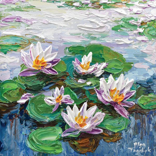 Lilies: Water Lilies Pond by Olga Tkachyk