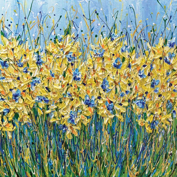 Olga Tkachyk: Corn Flowers Meadow by Olga Tkachyk