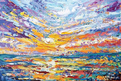 Lavender Sky by Olga Tkachyk framed canvas print