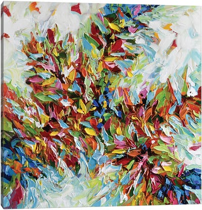 Flower Burst Canvas Art Print - Olga Tkachyk