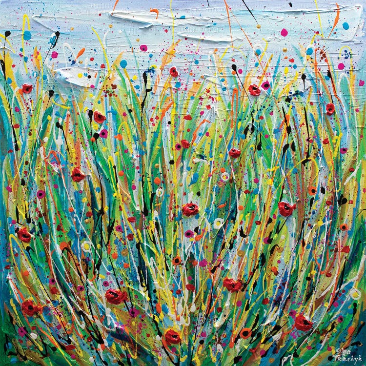 Poppy Meadow by Olga Tkachyk wall art