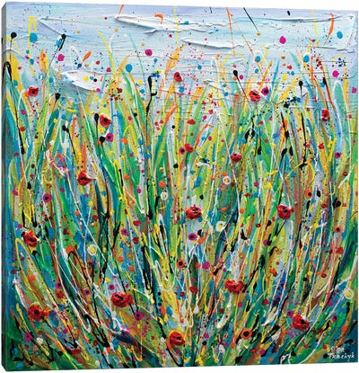 Poppy Meadow Canvas Art Print - Olga Tkachyk