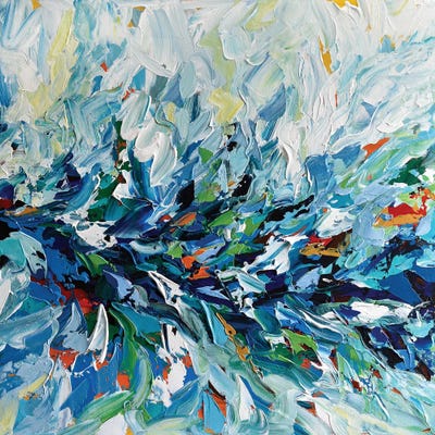 New Beginning II by Olga Tkachyk framed canvas print