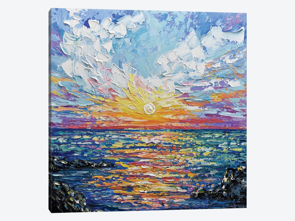 Sea Sunset by Olga Tkachyk 1-piece Canvas Art