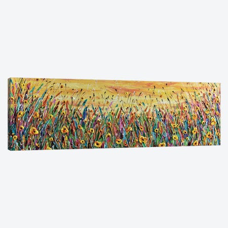 Wildflower Meadow Canvas Print #OTK73} by Olga Tkachyk Canvas Wall Art