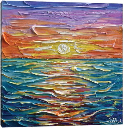 Bright Sunset II Canvas Art Print - Olga Tkachyk