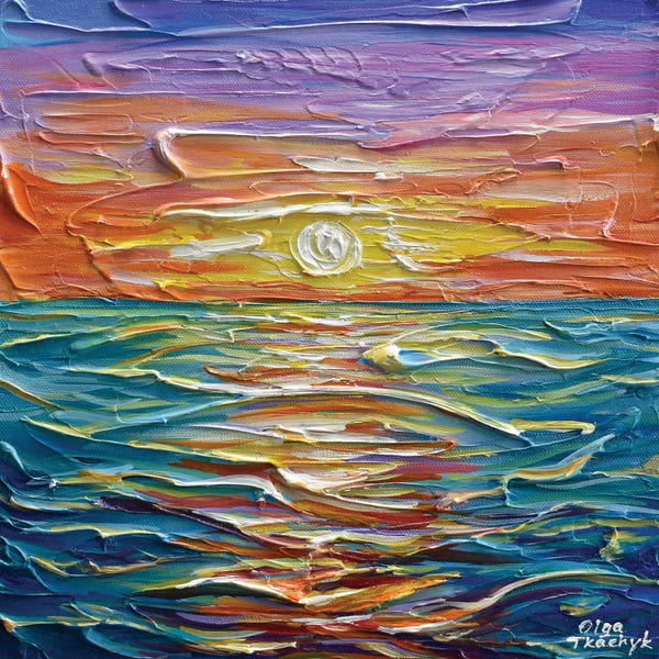 Olga Tkachyk: Bright Sunset II by Olga Tkachyk