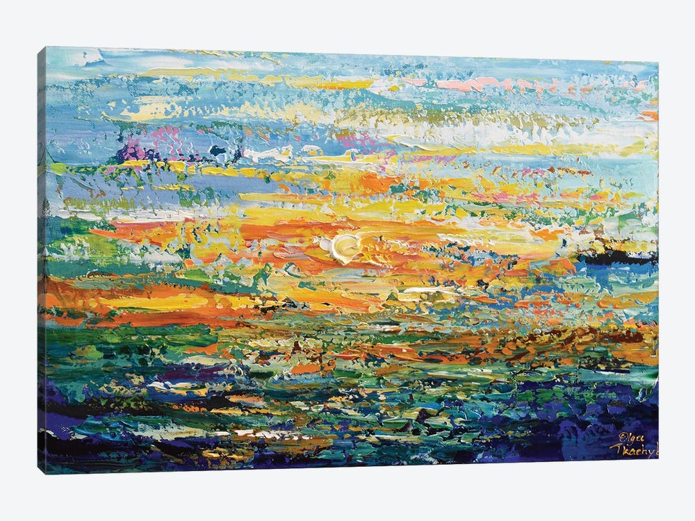 Colors Of Sunset by Olga Tkachyk 1-piece Canvas Art Print