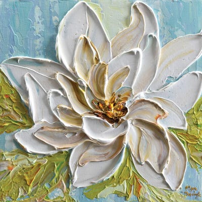 Magnolia II by Olga Tkachyk framed canvas print