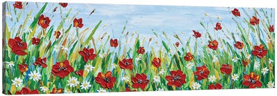 Poppy And Daisy Meadow Canvas Art Print