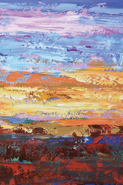 Gold Sunset by Olga Tkachyk framed canvas print