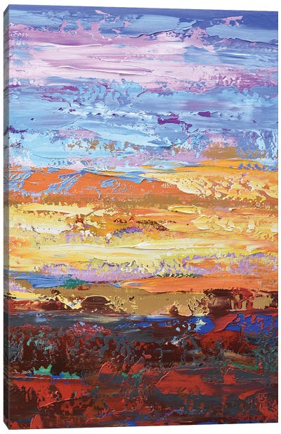 Gold Sunset Canvas Art Print - Olga Tkachyk