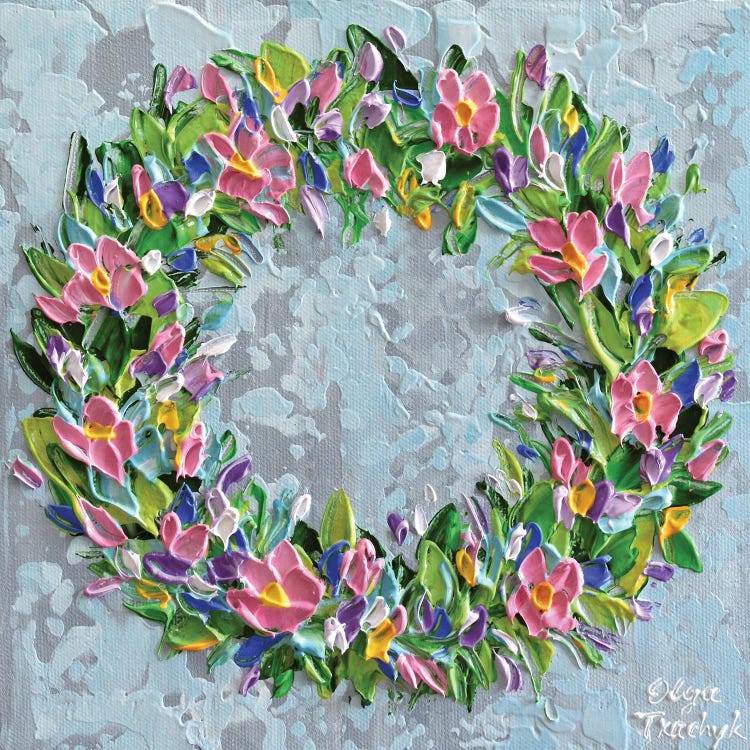 Spring Wreath by Olga Tkachyk wall art